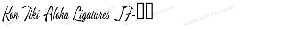 Kon Tiki Aloha Ligatures JF字体转换